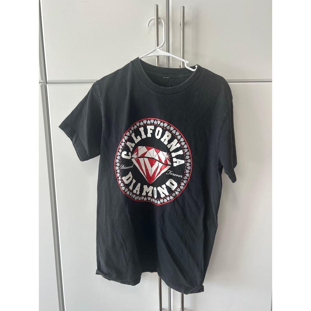 Diamond Supply Co Mens California Diamond Forever Graphic T-Shirt Black Short Sl
